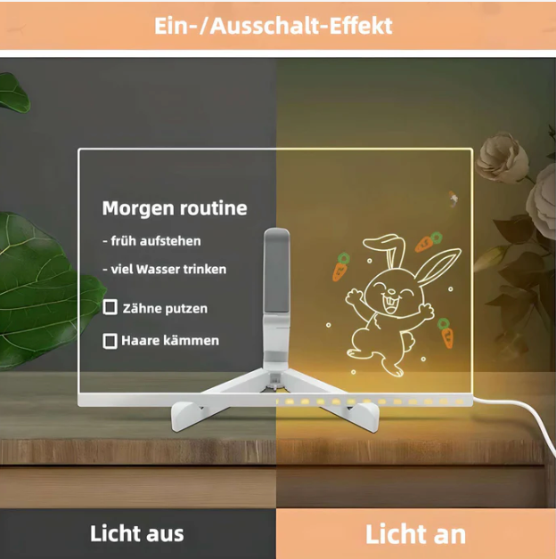 ShinySketch™ - LED-Zeichentafel (inklusive 7 Leuchtstifte)