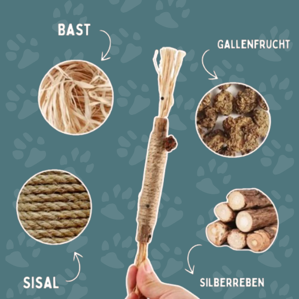 TastyBite™ - Natürliche Zahnpflege & Spielspaß für gesunde Katzenzähne!